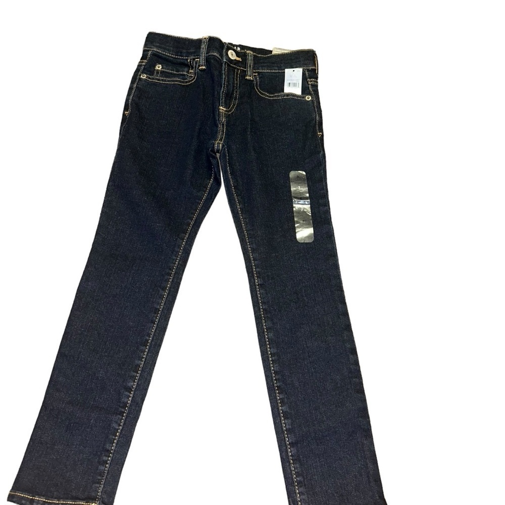 New Gap boys kids stretch skinny jeans with adjustable waist size 7